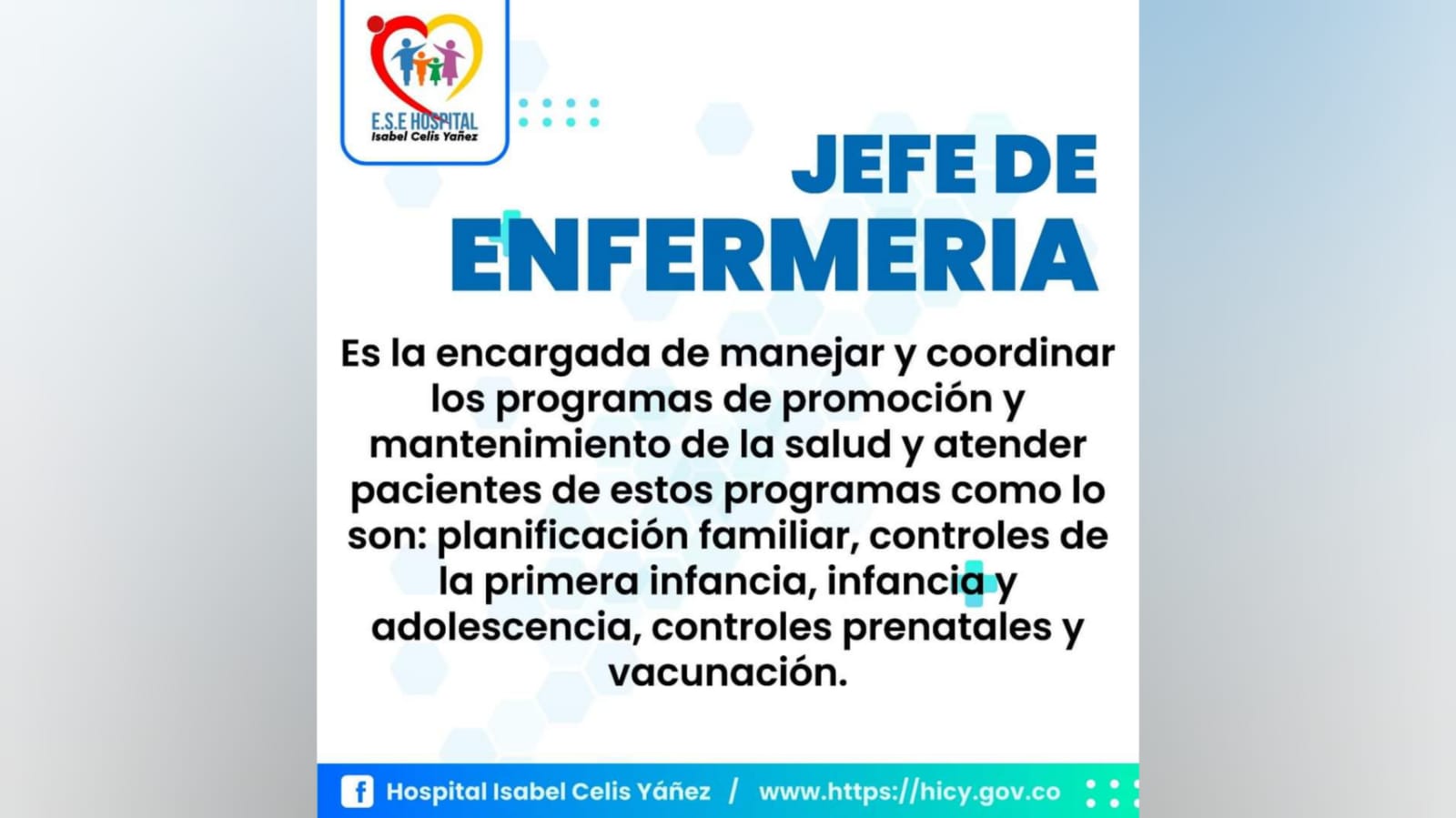 JEFE DE ENFERMERIA