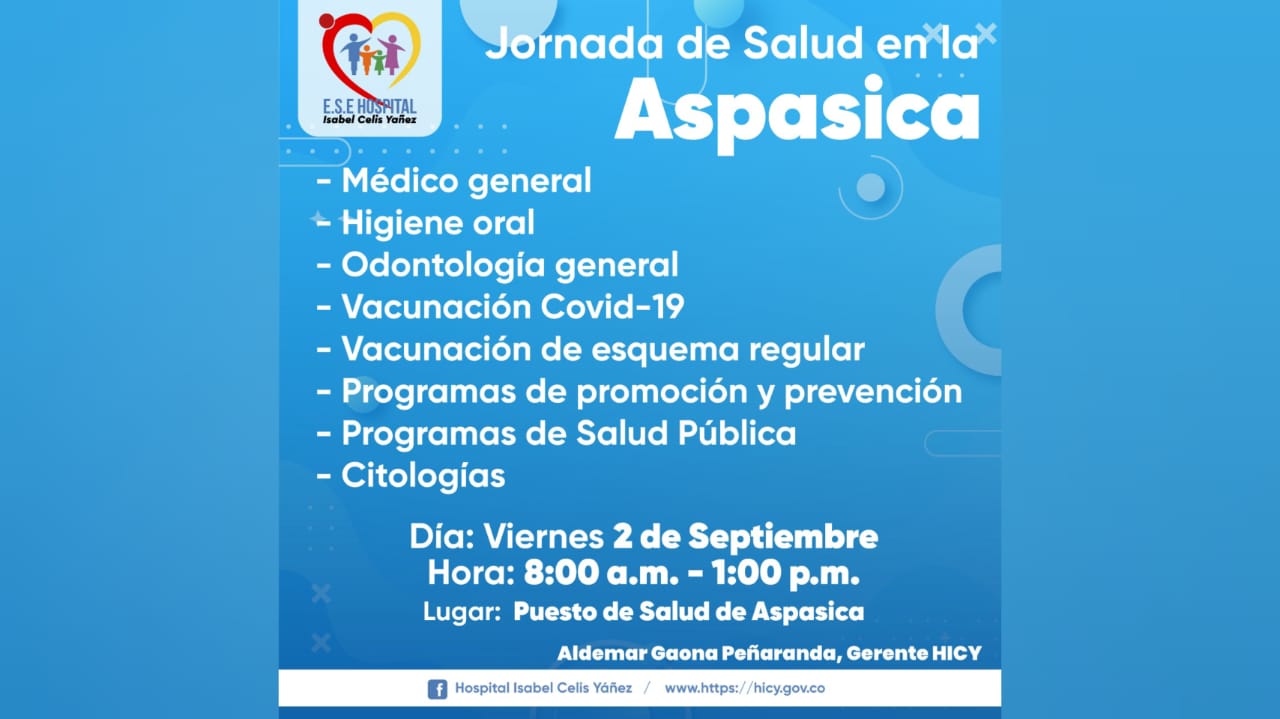 JORNADA DE SALUD EN ASPASICA - PORTADA