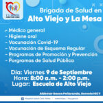 BRIGADA DE SALUD EN ALTO VIEJO Y LA MESA - PORTADA