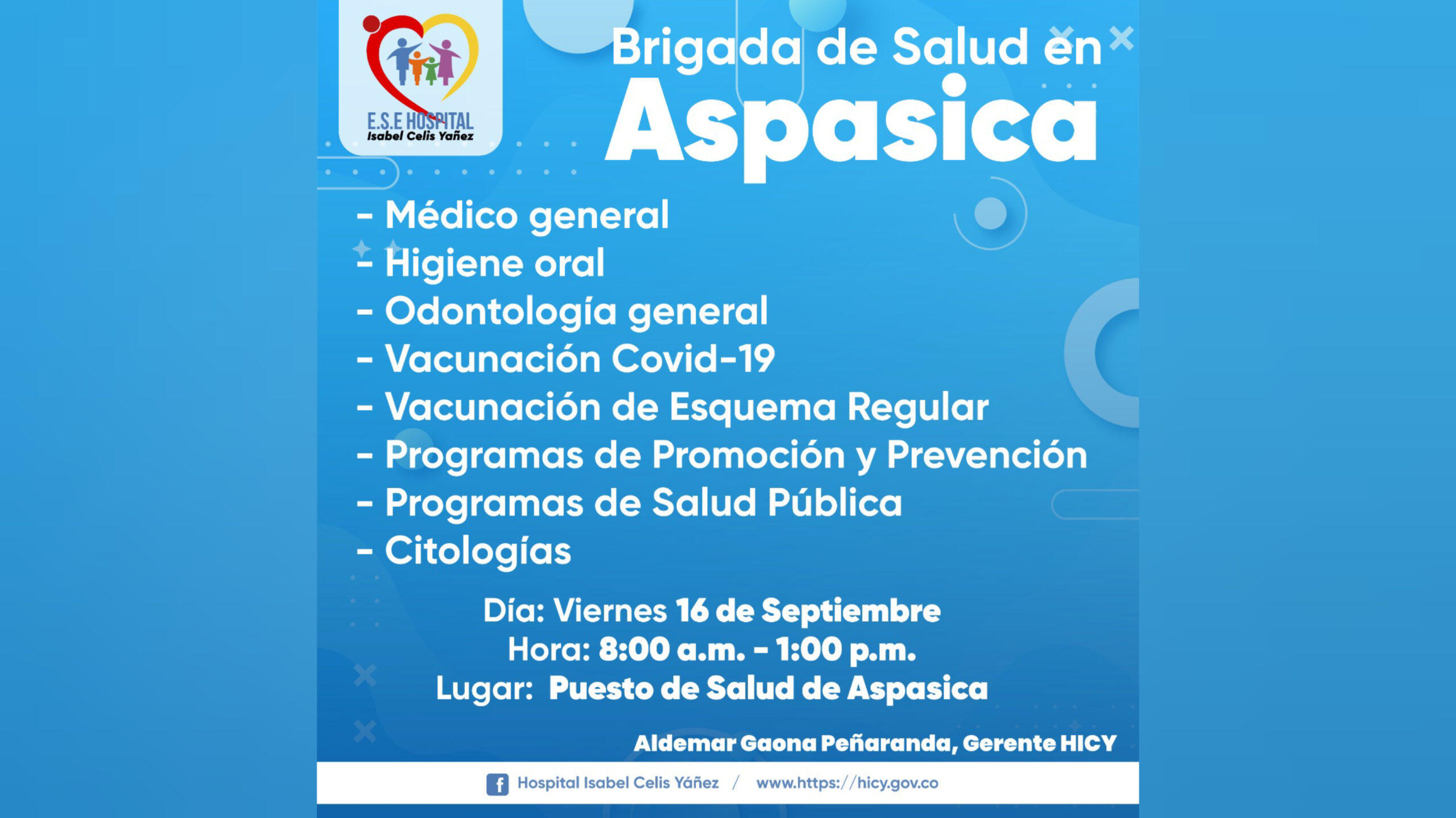 BRIGADA DE SALUD EN ASPASICA - PORTADA