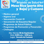 BRIGADA DE SALUD EN MESA RICA Y CUMANÁ - PORTADA