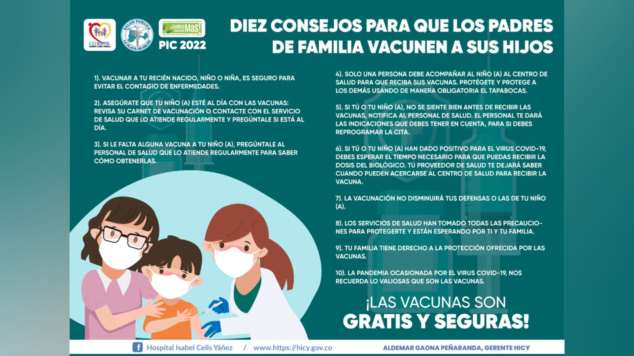 CONSEJOS PARA VACUNAR LOS NIÑOS - PORTADA