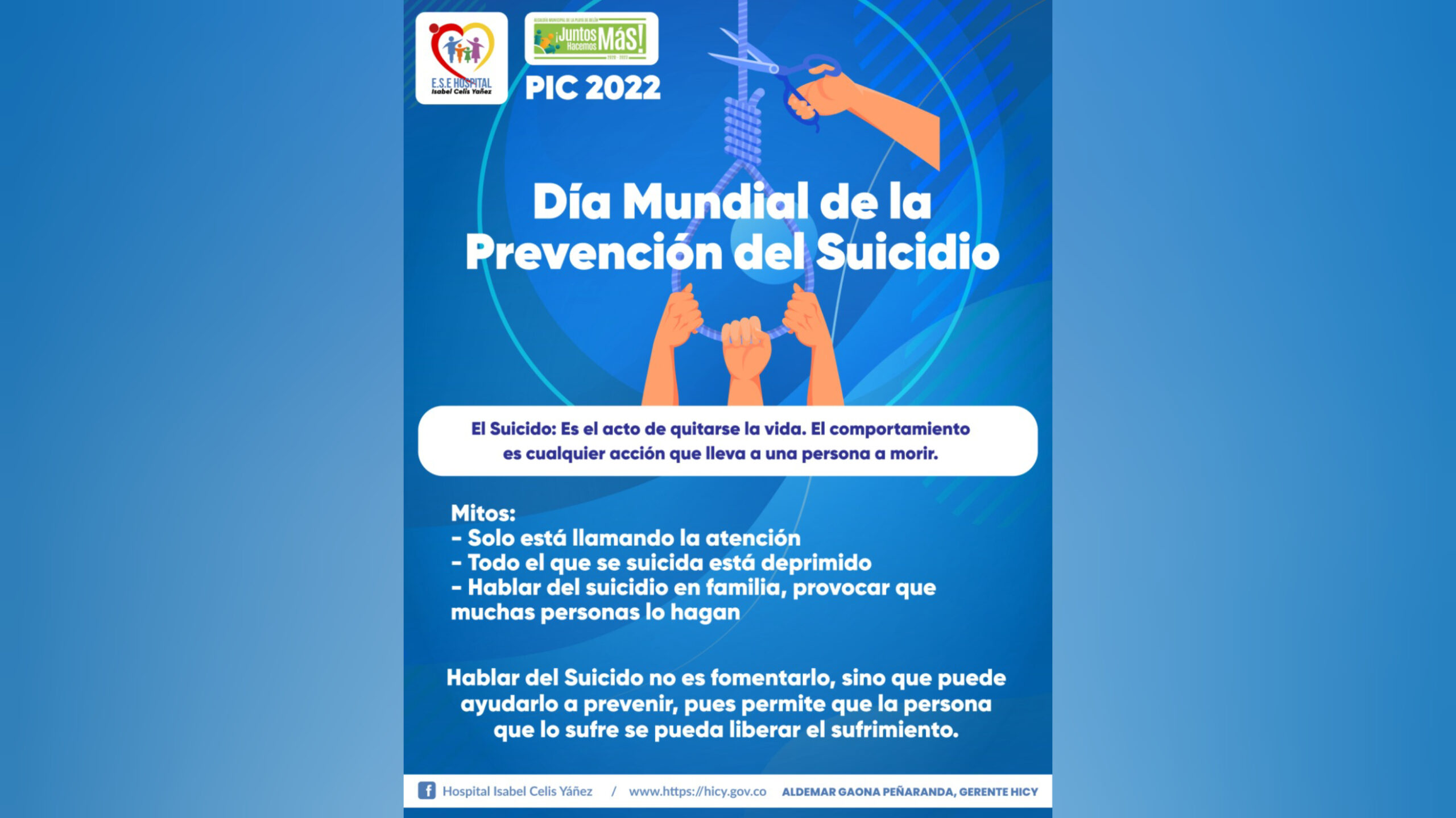 DÍA MUNDIAL DE LA PREVENCIÓN DEL SUICIDIO - PORTADA