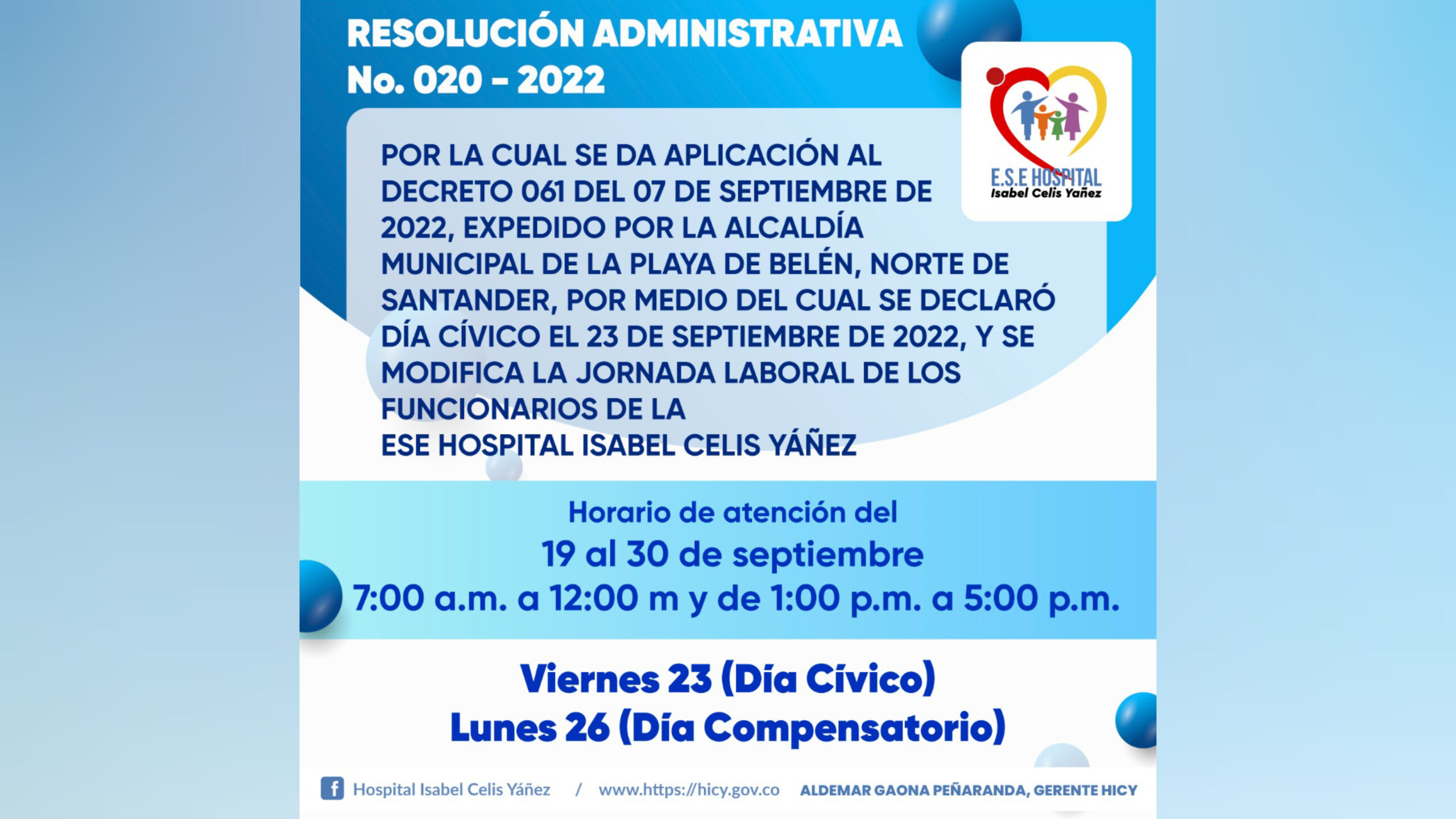 RESOLUCIÓN ADMINISTRATIVA NO 020 - PORTADA