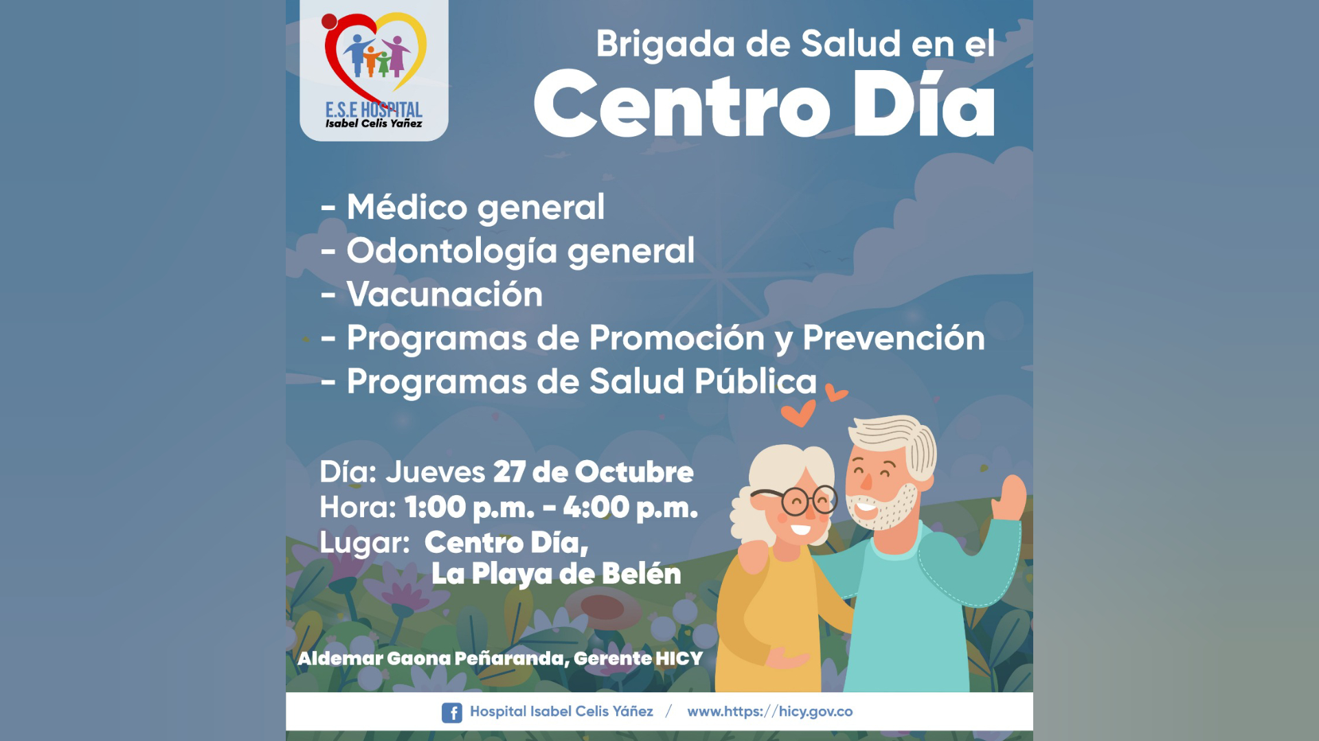 BRIGADA DE SALUD PARA LOS ADULTOS MAYORES EN EL CENTRO DÍA - PORTADA