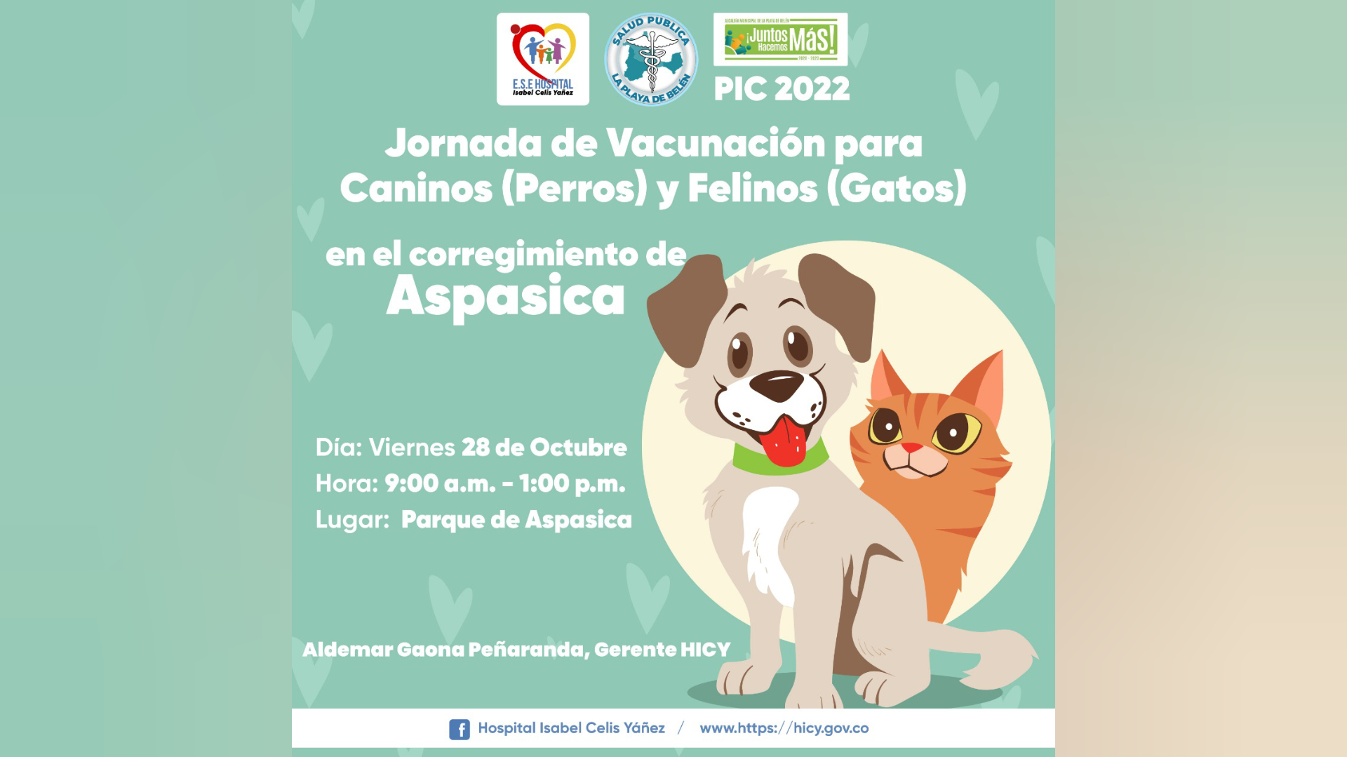 JORNADA DE VACUNACIÓN PARA CANINOS Y FELINOS - PORTADA