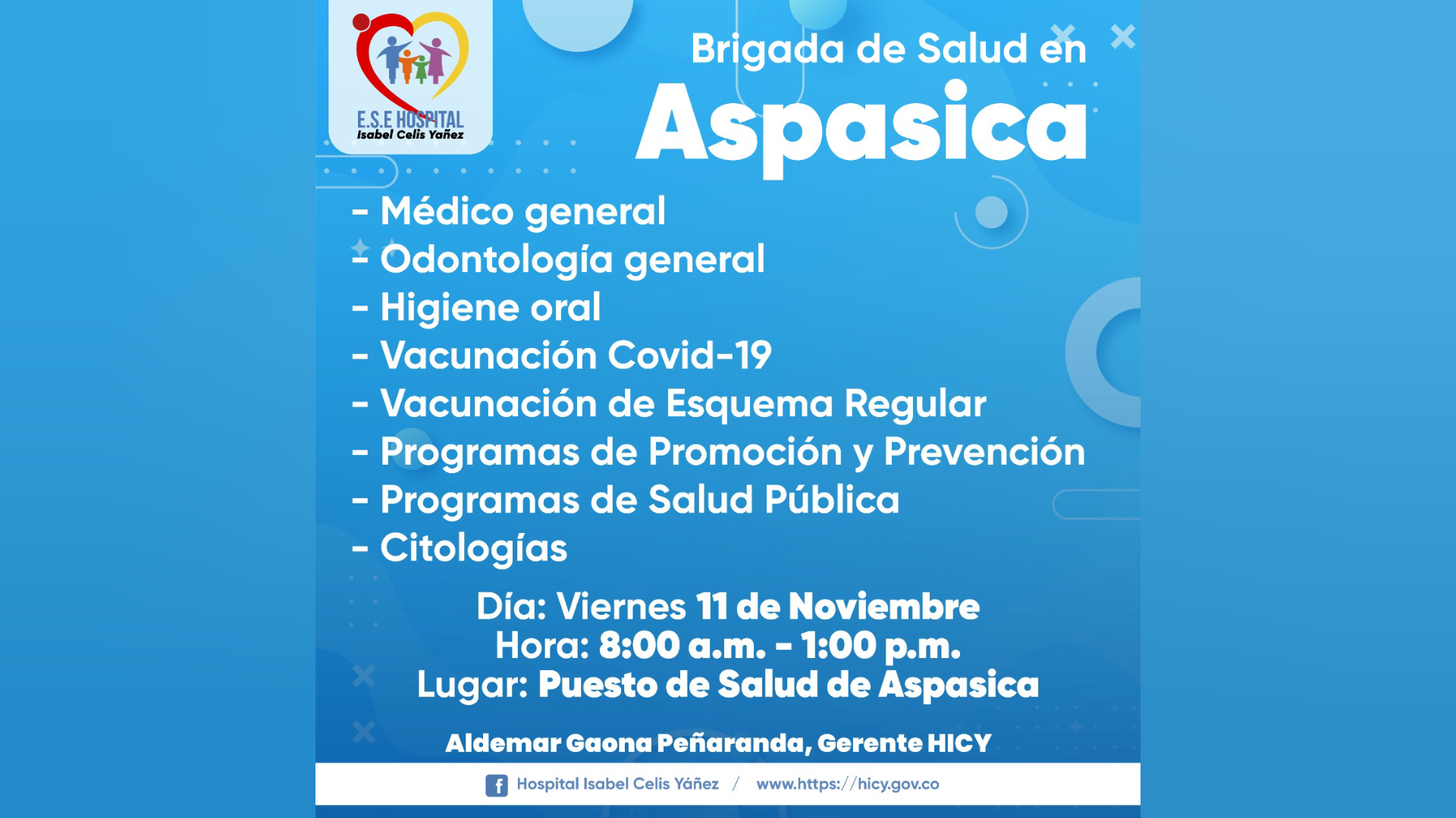 BRIGADA DE SALUD EN ASPASICA - PORTADA