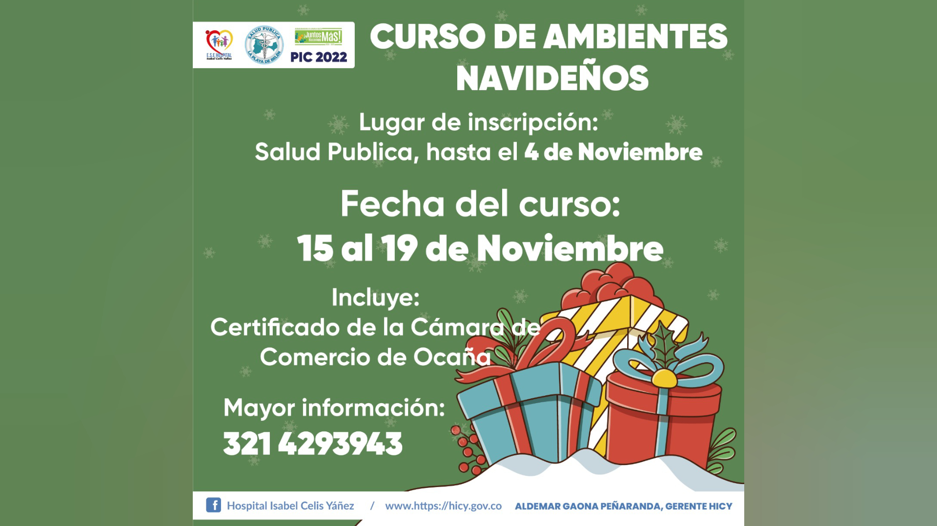 CURSO DE AMBIENTES NAVIDEÑOS - PORTADA