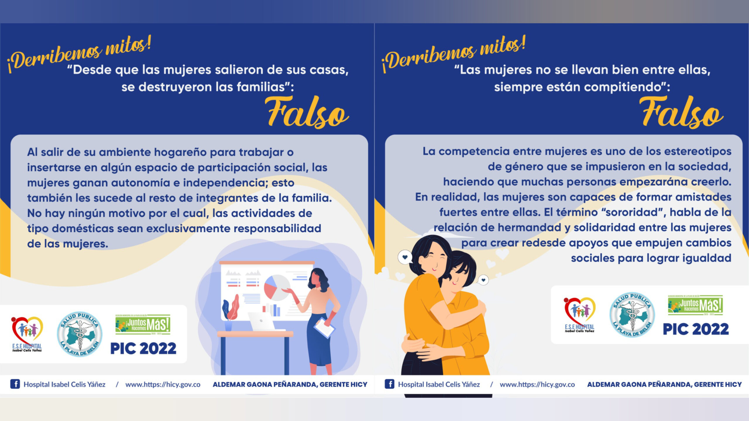 DERRIBEMOS MITOS PARA LA ELIMINACIÓN DE LA VIOLENCIA CONTRA LA MUJER - PORTADA