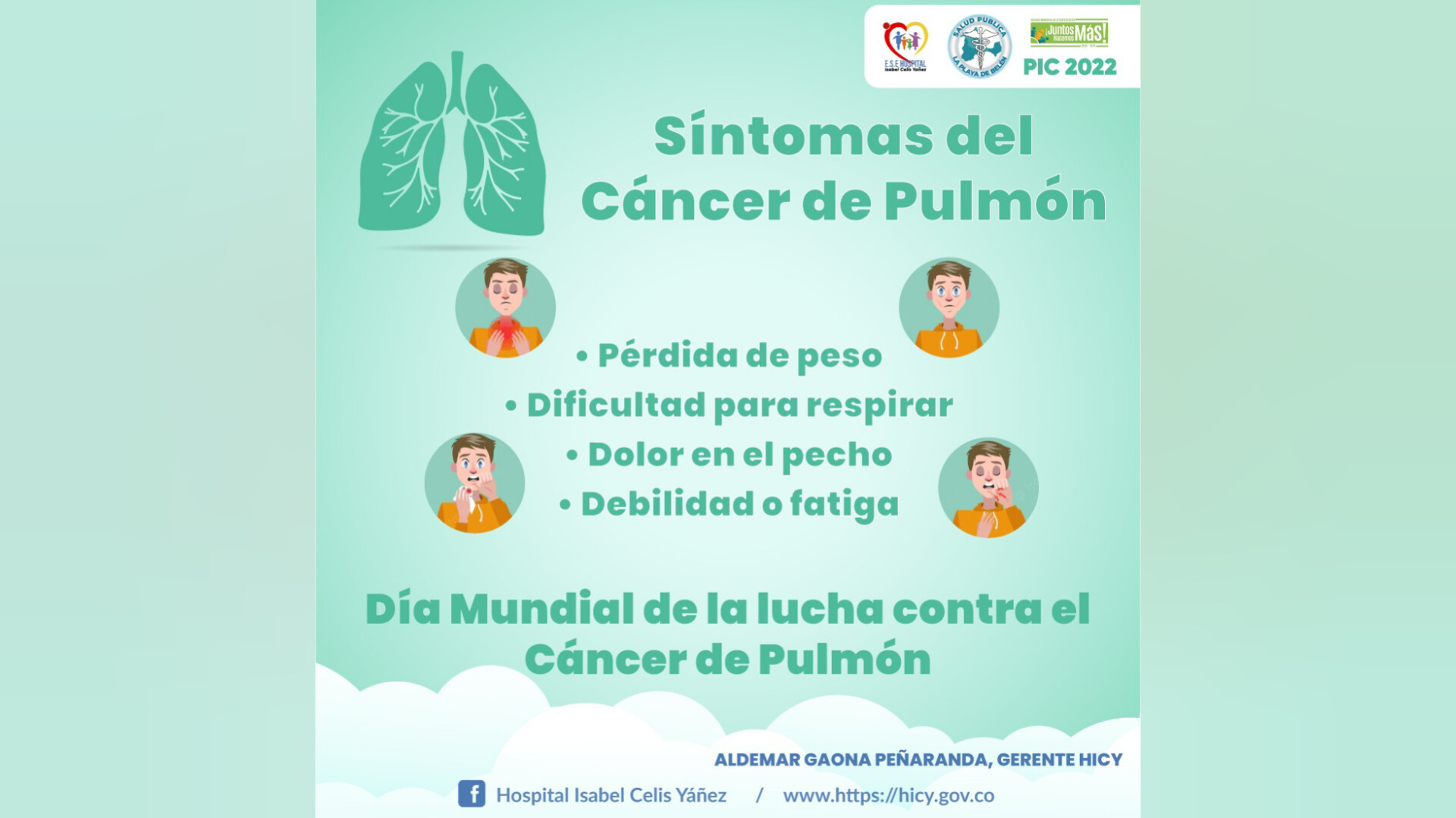 DÍA MUNDIAL DE LA LUCHA CONTRA EL CÁNCER DE PULMÓN - PORTADA