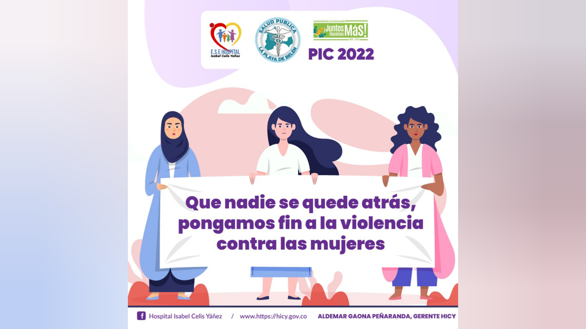 PONGAMOS FIN A LA VIOLENCIA CONTRA LAS MUJERES - PORTADA