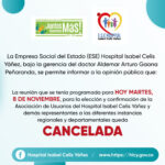 REUNIÓN CANCELADA - PORTADA