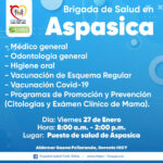 BRIGADA DE SALUD EN EL CORREGIMIENTO DE ASPASICA - PORTADA