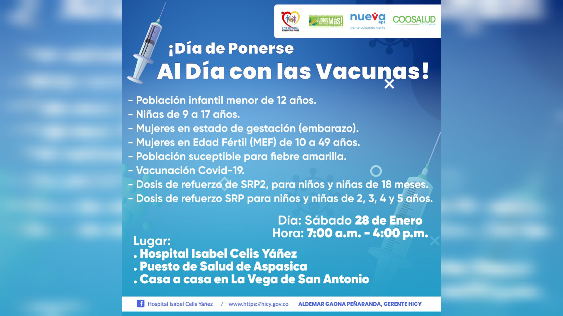 DÍA DE PONERSE AL DÍA CON LAS VACUNAS - PORTADA