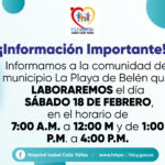 INFORMACIÓN IMPORTANTE PARA EL MUNICIPIO DE LA PLAYA DE BELÉN - PORTADA