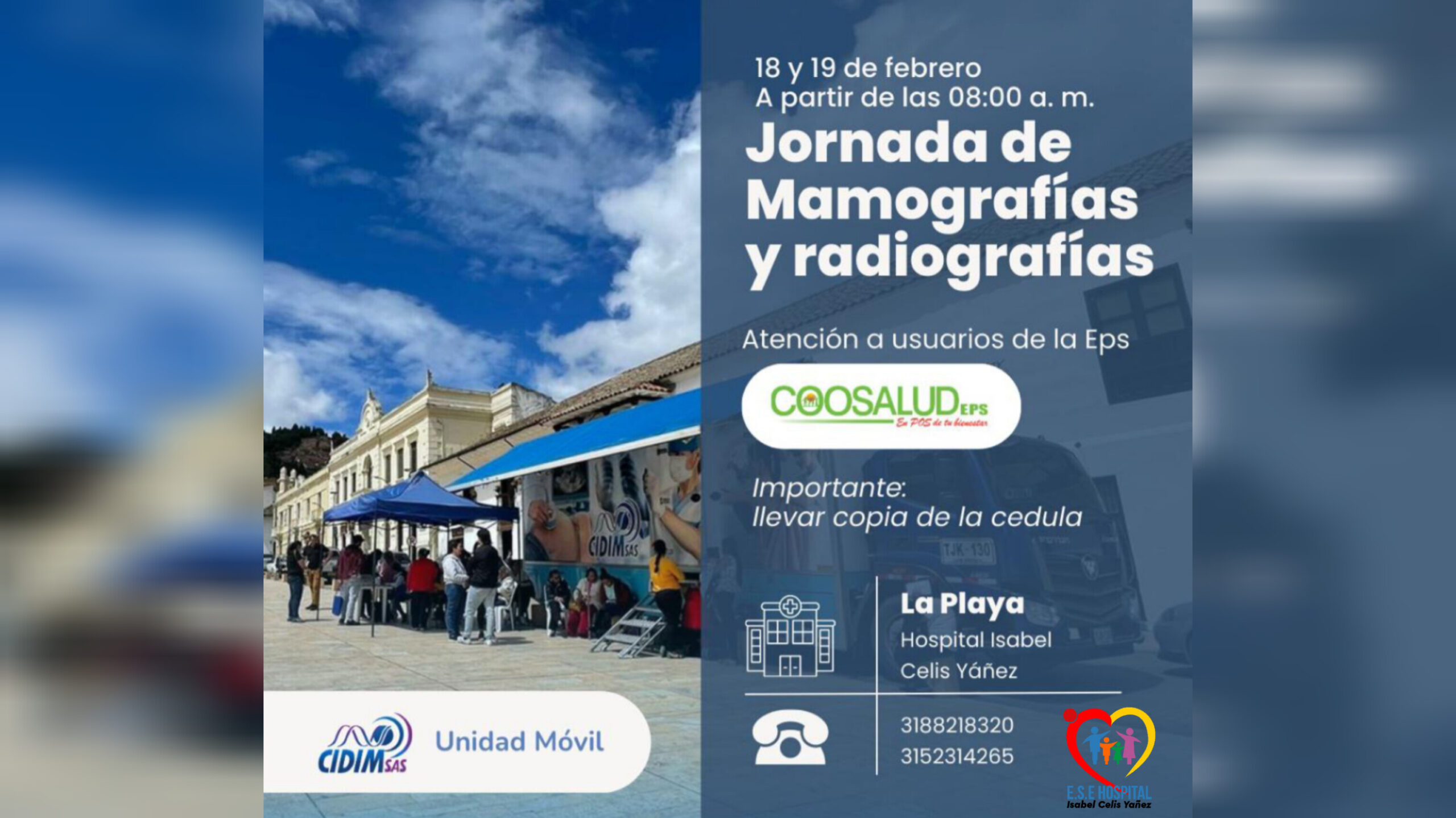 JORNADA DE MAMOGRAFÍAS Y RADIOGRAFÍAS - PORTADA