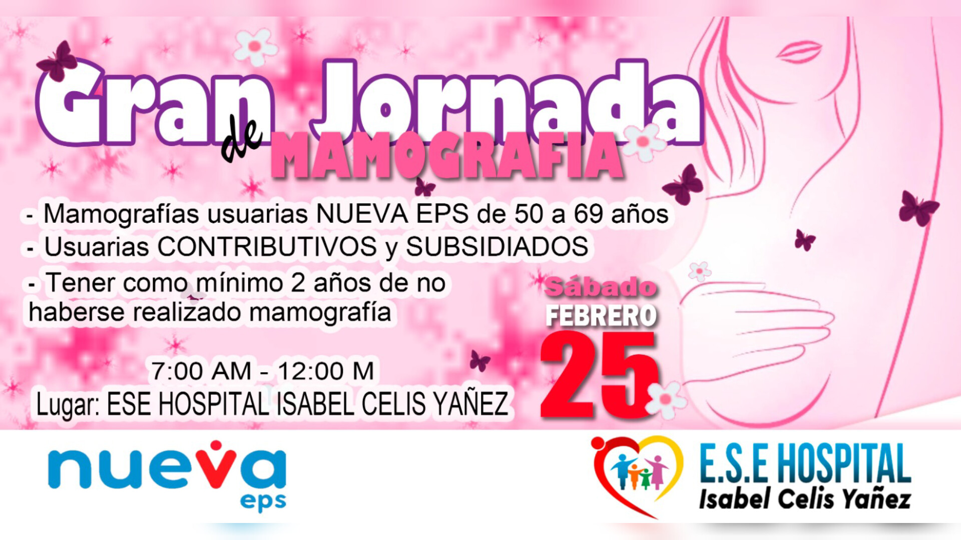 JORNADA DE TOMA DE MAMOGRAFÍAS POR PARTE DE LA NUEVA EPS A LAS USUARIAS DE LA PLAYA DE BELÉN - PORTADA