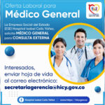 OFERTA LABORAL PARA MÉDICO GENERAL - PORTADA