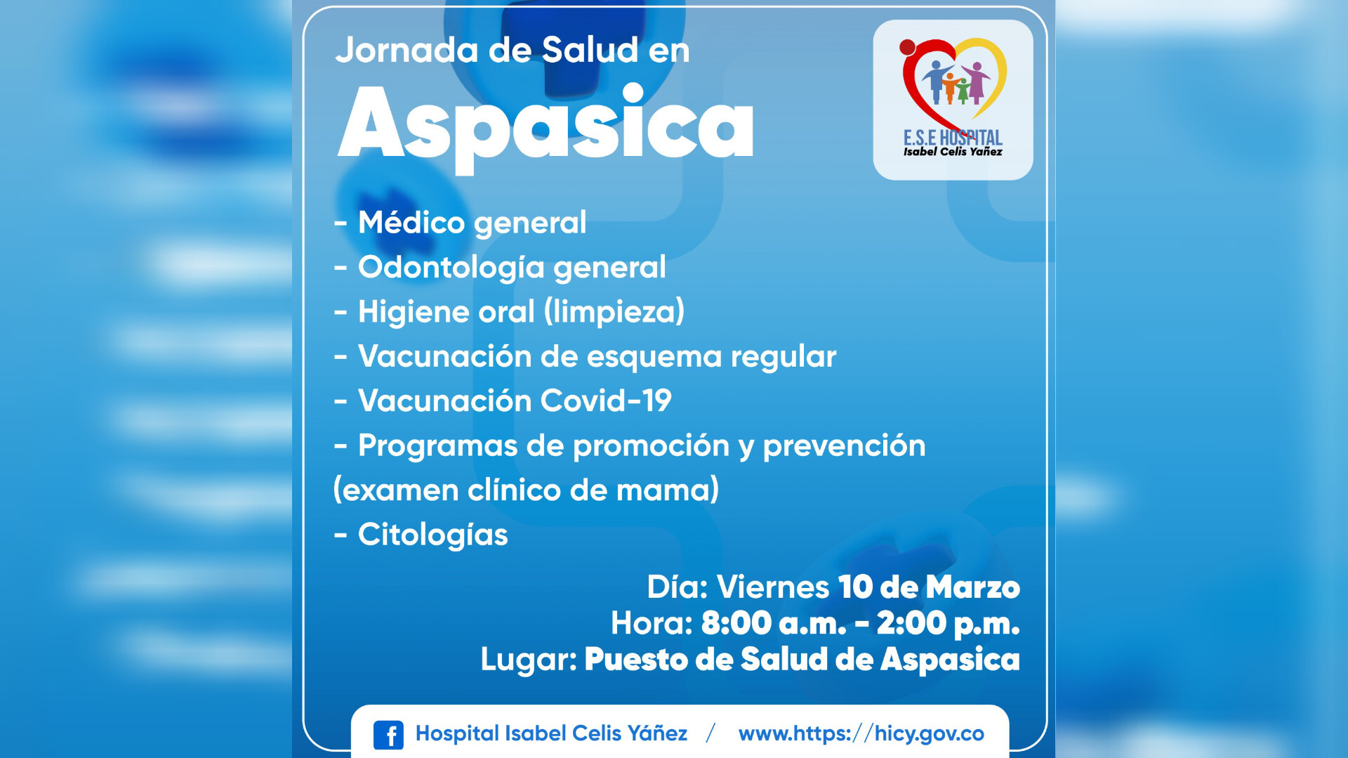 JORNADA DE SALUD EN ASPASICA - PORTADA