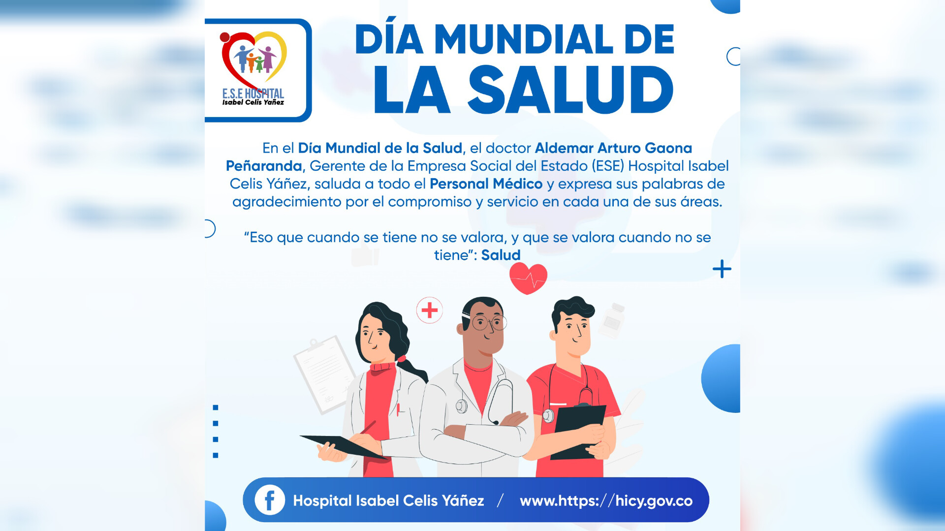 DÍA MUNDIAL DE LA SALUD - PORTADA