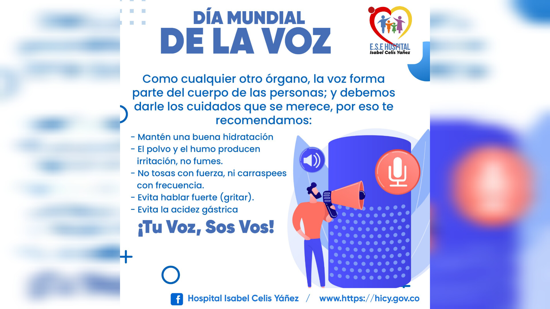 DÍA MUNDIAL DE LA VOZ - PORTADA