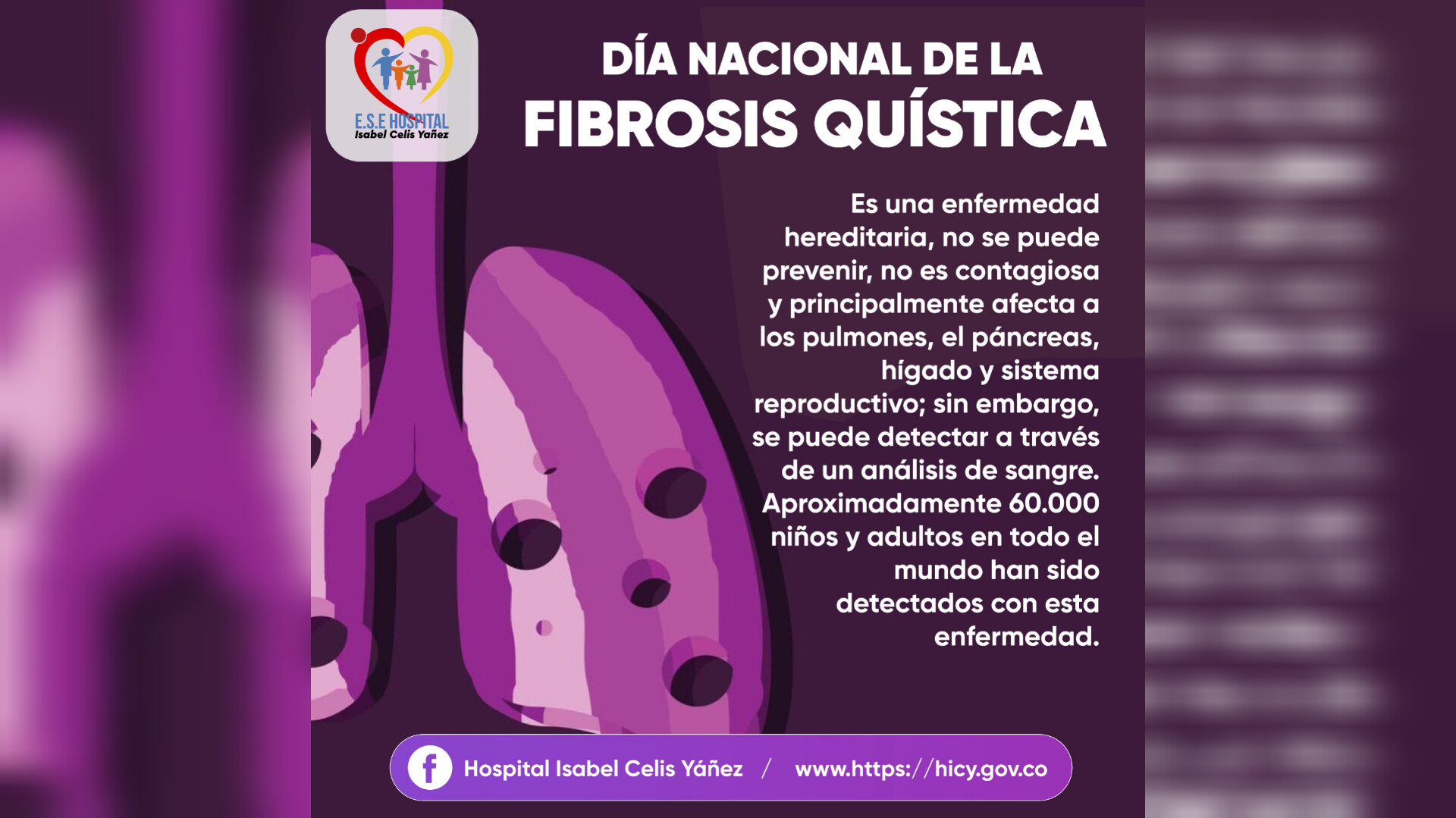 DÍA NACIONAL DE LA FIBROSIS QUÍSTICA - PORTADA