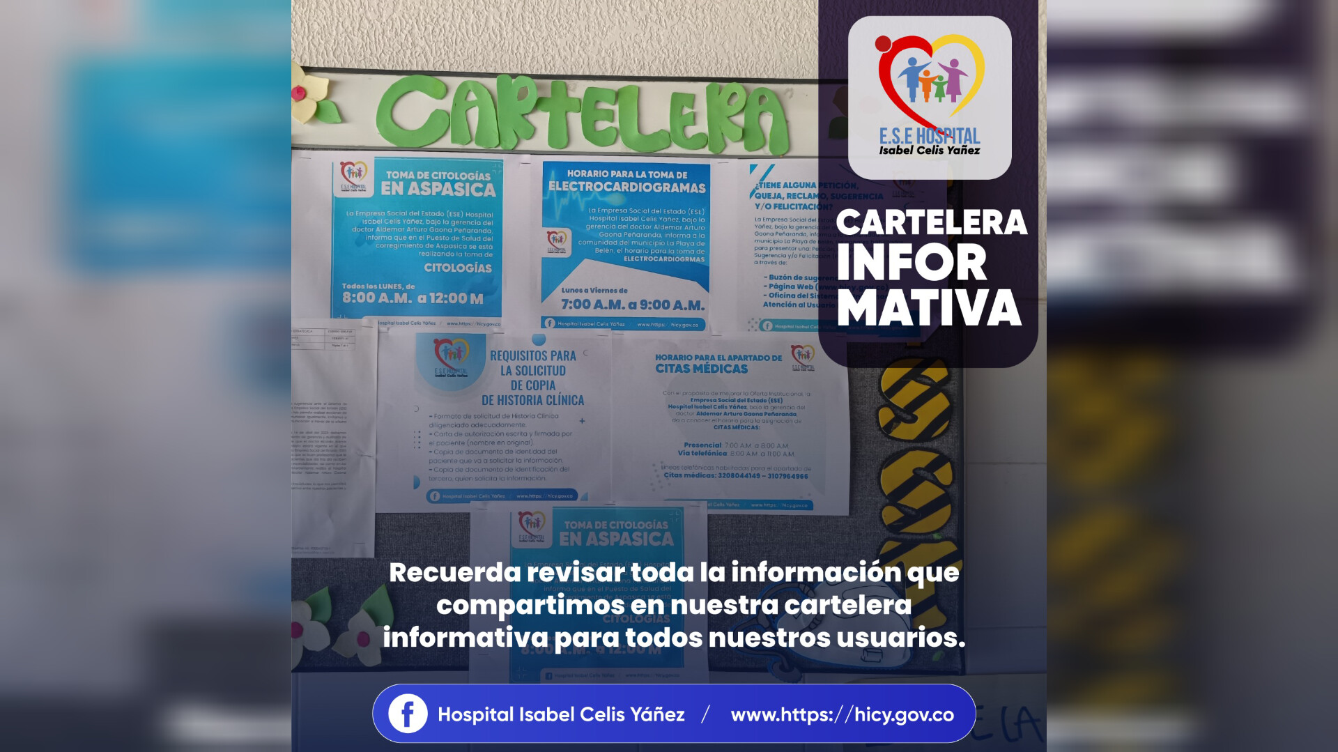 CONOZCA LA FUNCIÓN DE LA CARTELERA INFORMATIVA - PORTADA