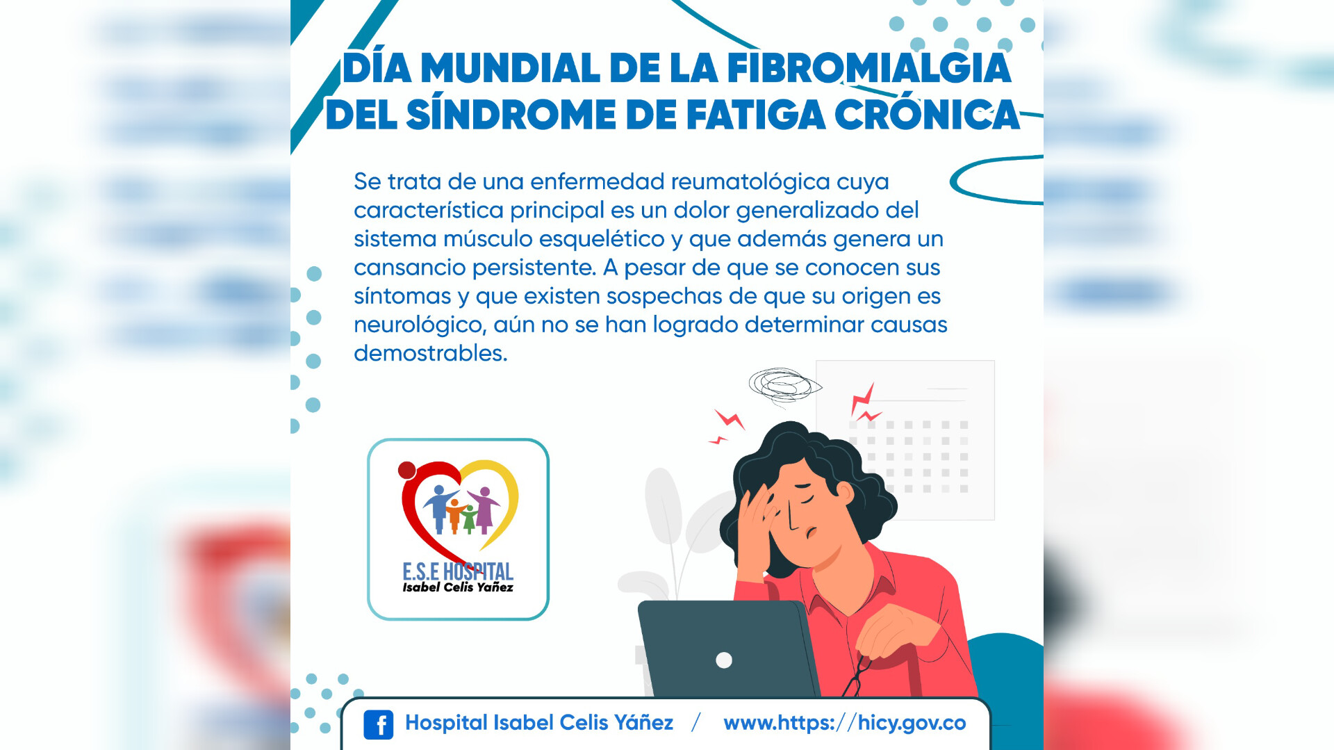 DÍA MUNDIAL DE LA FIBROMIALGIA DEL SÍNDROME DE FATIGA - PORTADA