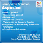 JORNADA DE SALUD EN EL CORREGIMIENTO DE ASPASICA - PORTADA
