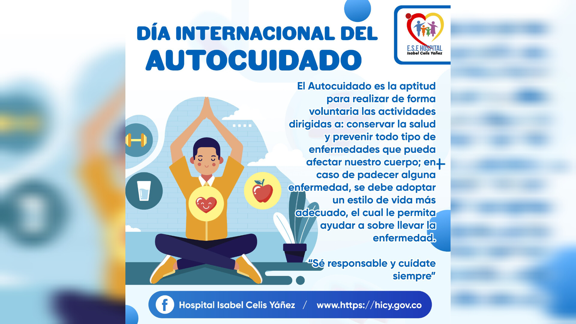 DÍA INTERNACIONAL DEL AUTOCUIDADO - PORTADA