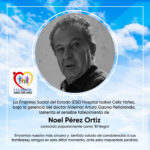 LAMENTAMOS EL SENSIBLE FALLECIMIENTO DEL SEÑOR NOEL PÉREZ ORTIZ - PORTADA