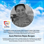 LAMENTAMOS EL SENSIBLE FALLECIMIENTO DE LA S EÑORA AURA PATRICIA ROJAS BURGOS - PORTADA