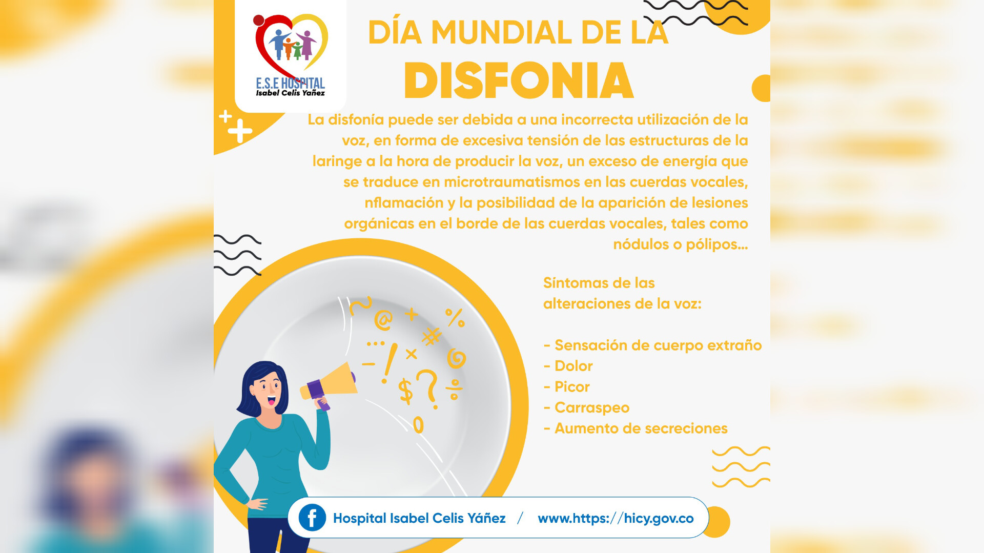 DÍA MUNDIAL DE LA DISFONÍA - PORTADA