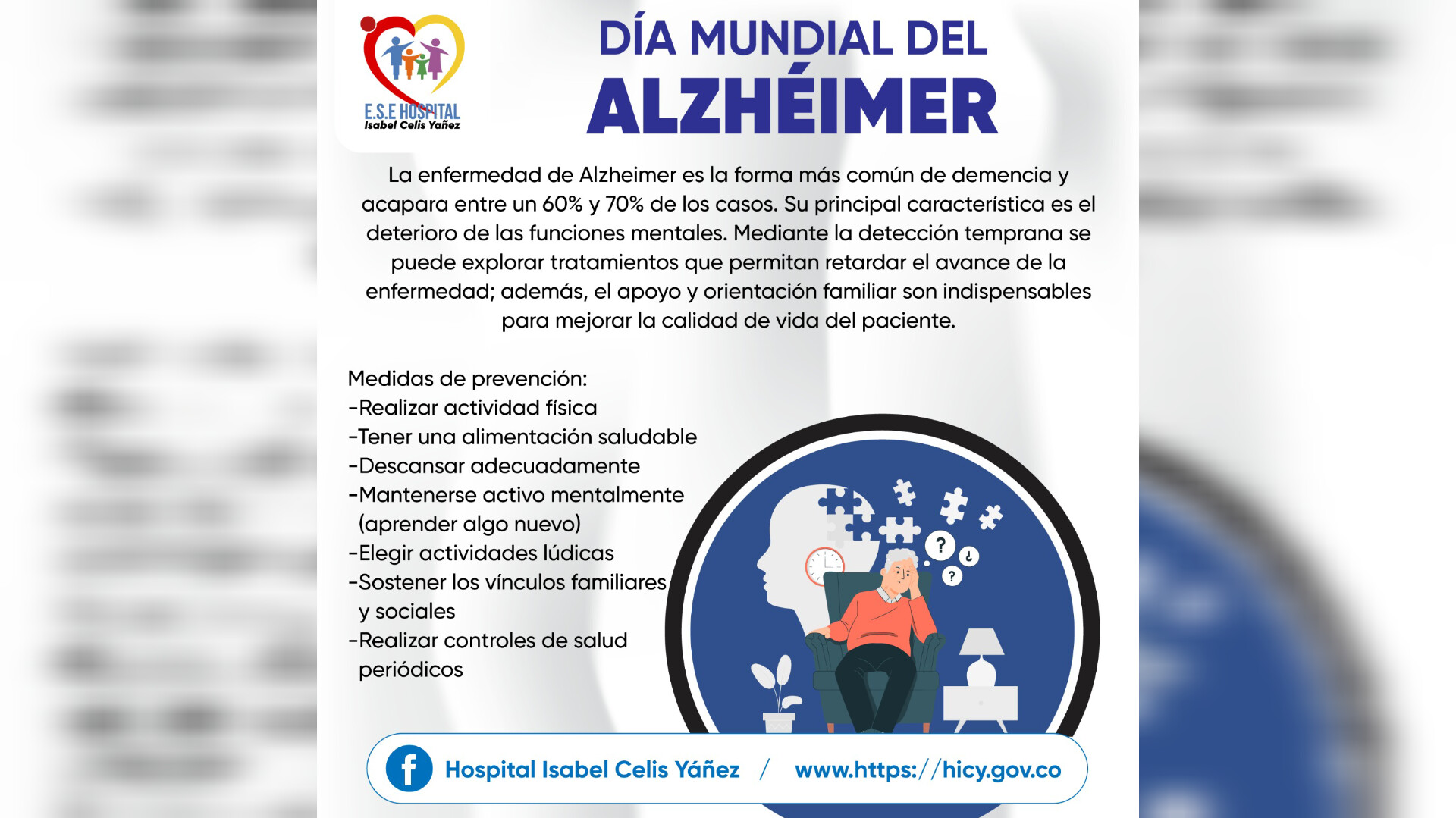 DÍA MUNDIAL DEL ALZHÉIMER - PORTADA