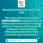 RESOLUCIÓN ADMINISTRATIVA No. 012 DE 2023 - PORTADA