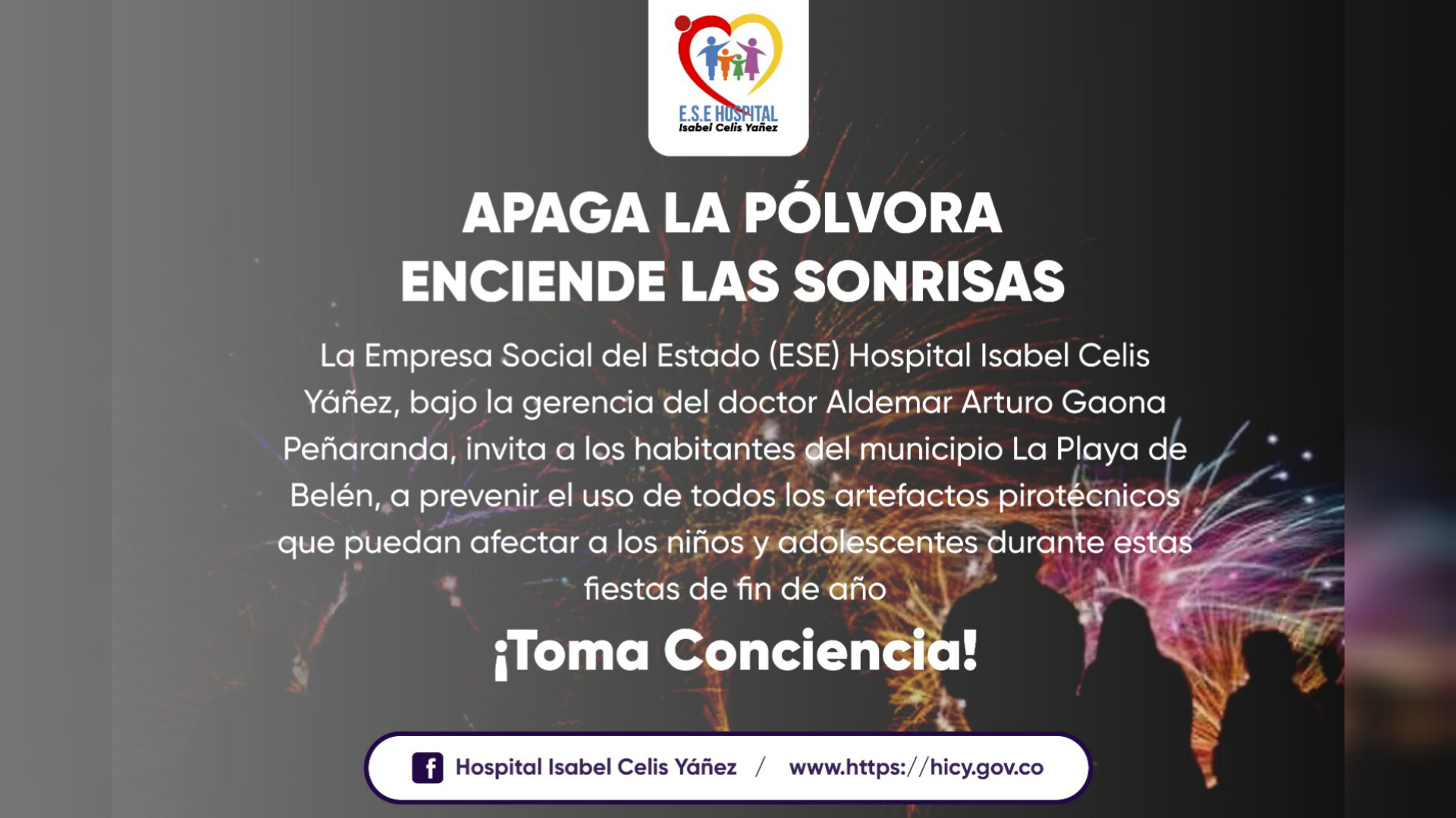 APAGA LA PÓLVORA ENCIENDE LAS SONRISAS - PORTADA