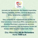JORNADA DE RECOLECCIÓN DE OBJETOS INSERVIBLES - PORTADA